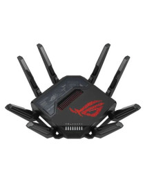 Asus (ROG Rapture GT-BE98) BE25000 Quad-Band Wi-Fi 7 Gaming Router  2x 10G Ports  2.5G WAN  Game Acceleration  AiMesh  RGB Lighting