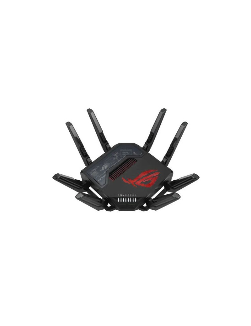 Asus (ROG Rapture GT-BE98) BE25000 Quad-Band Wi-Fi 7 Gaming Router  2x 10G Ports  2.5G WAN  Game Acceleration  AiMesh  RGB Lighting