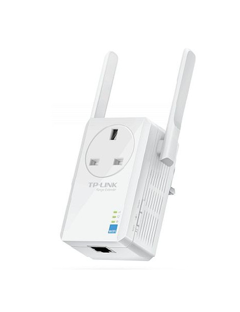 TP-LINK (TL-WA860RE) 300Mbps Wall-Plug Wifi Range Extender  AC Passthrough  1 LAN