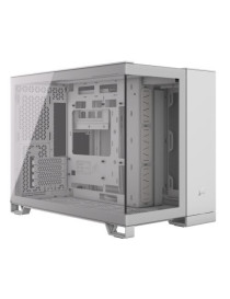 Corsair 2500X Dual Chamber Gaming Case w/ Glass Side & Front  Micro ATX  Mesh Panels  USB-C  Asus BTF Compatible  White