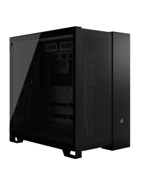 Corsair 6500D Airflow Dual Chamber Gaming Case w/ Glass Window  ATX  Fully Mesh Panelling  USB-C  Asus BTF Compatible  Black