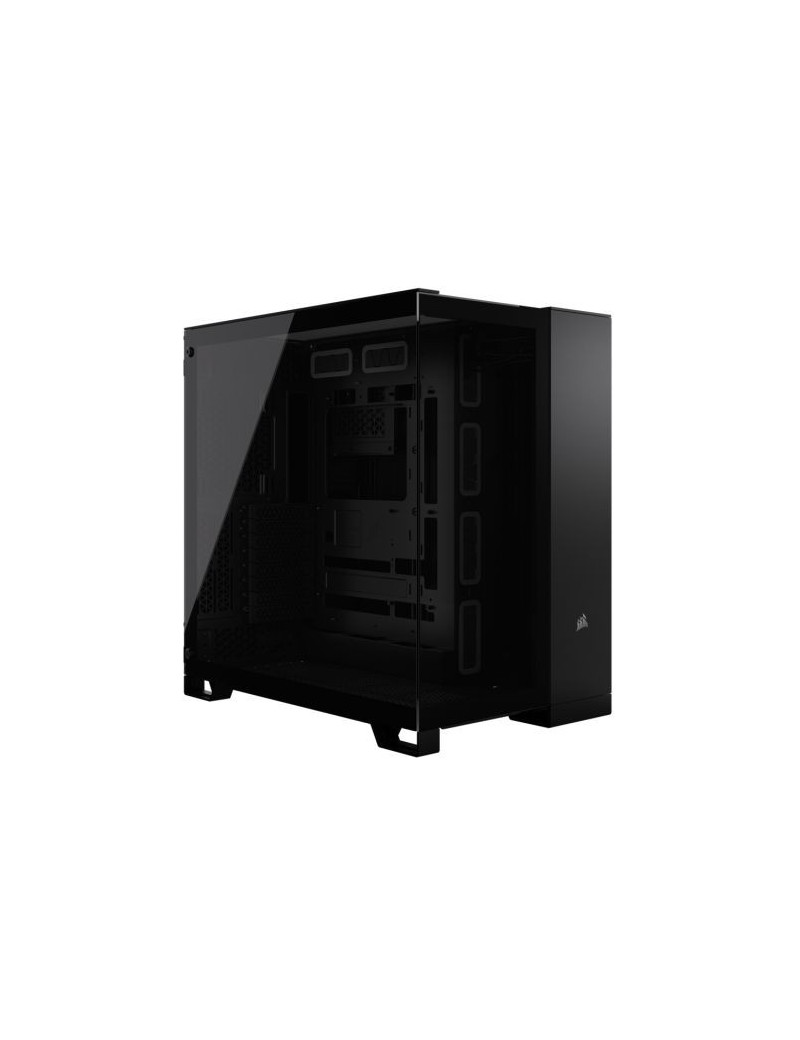 Corsair 6500X Dual Chamber Gaming Case w/ Glass Side & Front  ATX  Mesh Panels  USB-C  Asus BTF Compatible  Black