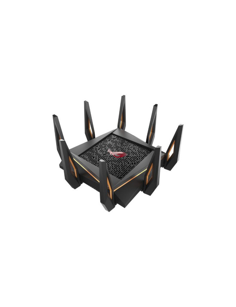 Asus (GT-AX11000) ROG Rapture AX11000 Wireless Tri-Band Gaming Wi-Fi 6 Router  802.11ax  Quad Core CPU  AiMesh  RGB