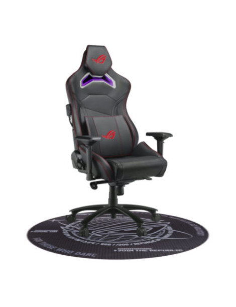 Asus ROG Chariot RGB Gaming Chair  Steel Frame  PU Leather  Memory-Foam Lumbar  4D Armrests  145° Recline  *FREE ROG Cosmic Polyester Floor Mat*