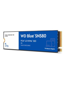 WD 1TB Blue SN580 M.2 NVMe Gen4 SSD  M.2 2280  PCIe4  TLC NAND  R/W 4150/4150 MB/s  600K/750K IOPS