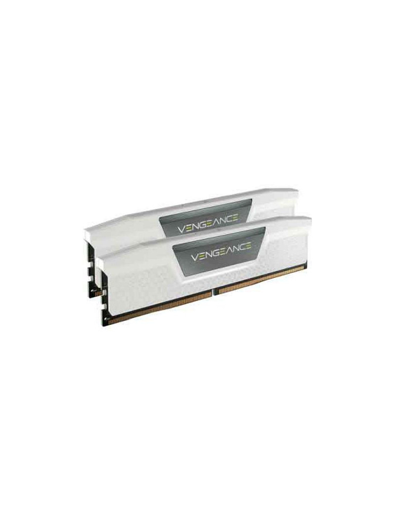 Corsair Vengeance 64GB Kit (2 x 32GB)  DDR5  5600MHz (PC5-44800)  CL40  1.25V  XMP 3.0  PMIC  DIMM Memory  White