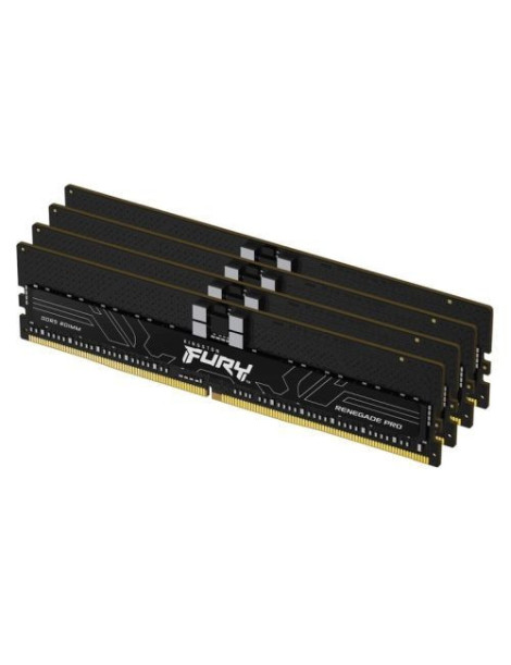 Kingston Fury Renegade Pro EXPO 128GB Kit (4 x 32GB)  DDR5  6400MT/s  CL32  1.4V  Overclockable  ECC  AMD EXPO  RDIMM Server-Class Memory