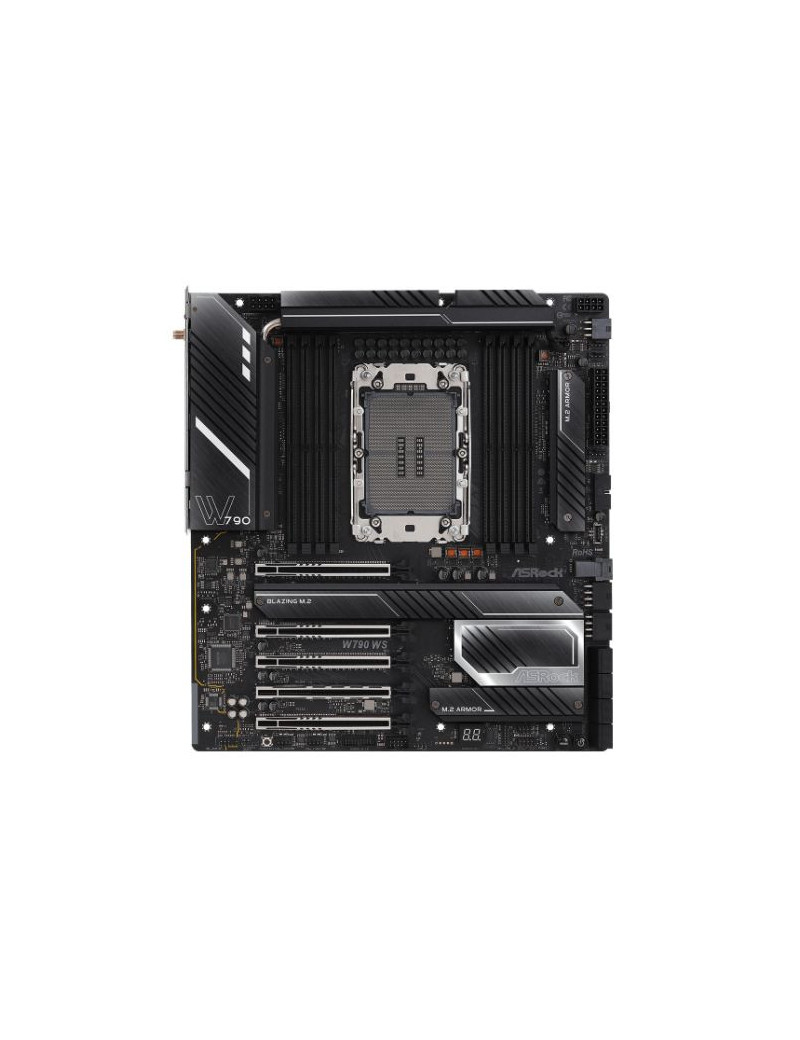 Asrock W790 WS  Workstation  Intel W790  LGA4677  EATX  8 DDR5  Wi-Fi 6E  Wi-Fi 6E  2x 10G LAN  USB4  PCIe5  4x M.2