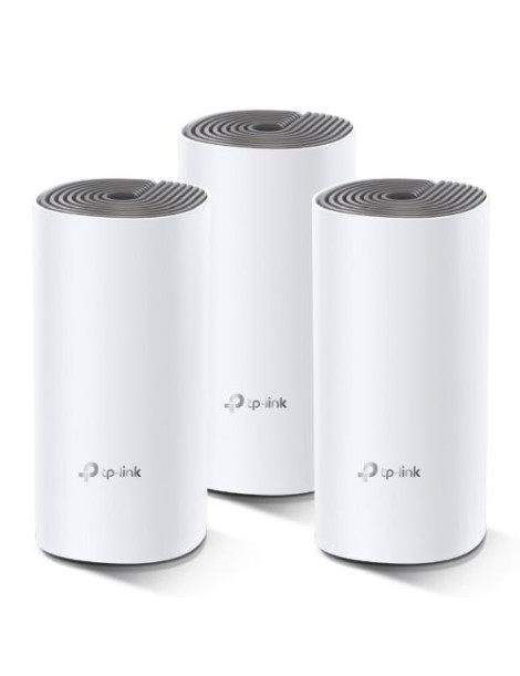 TP-LINK (DECO E4) Whole-Home Mesh Wi-Fi System  3 Pack  Dual Band AC1200  2 x LAN on each Unit