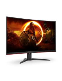 AOC 31.5“ 3-Side Frameless Curved Gaming Monitor (C32G2ZE/BK)  1920 x 1080  1ms  2 HDMI  DP  240Hz  6 Game Modes  VESA