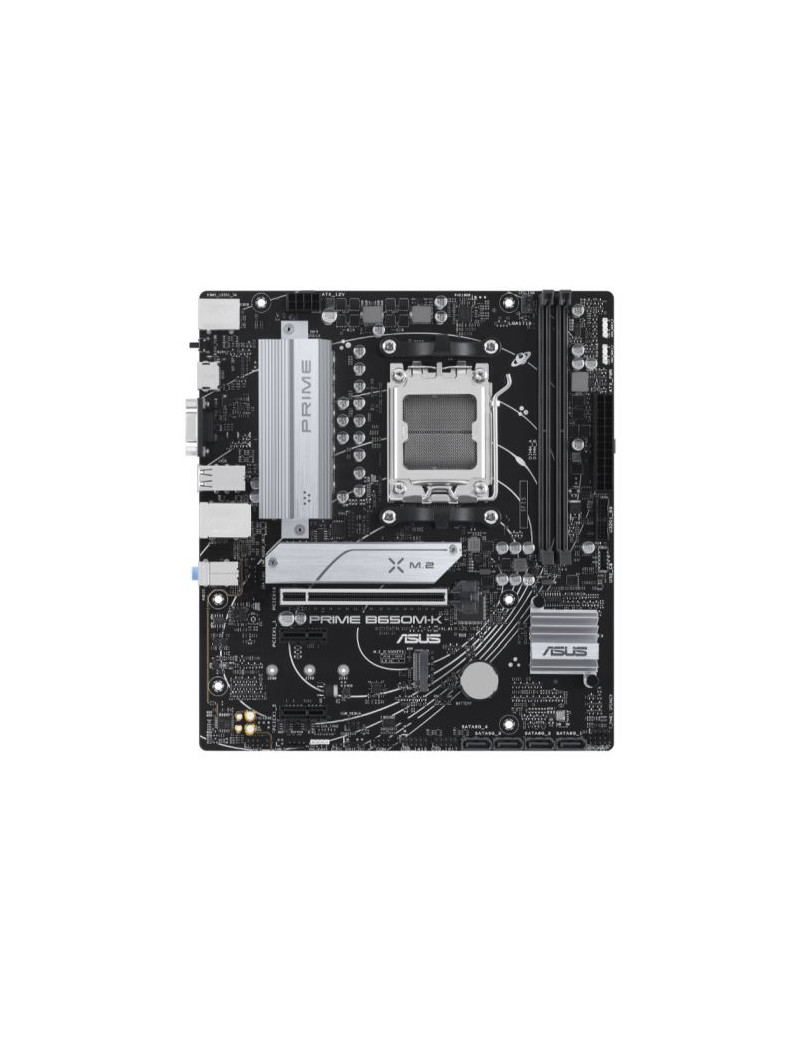 Asus PRIME B650M-K  AMD B650  AM5  Micro ATX  2 DDR5  VGA  HDMI  2.5G LAN  PCIe4  2x M.2