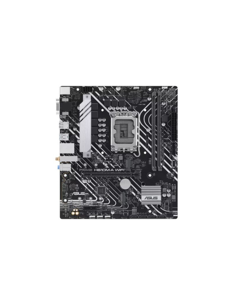 Asus PRIME H610M-A WIFI  Intel H610  1700  Micro ATX  2 DDR5  VGA  HDMI  DP  Wi-Fi  PCIe4  2x M.2