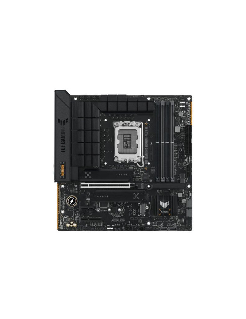 Asus TUF GAMING B760M-PLUS II  Intel B760  1700  Micro ATX  4 DDR5  HDMI  DP  2.5G LAN  PCIe5  3x M.2