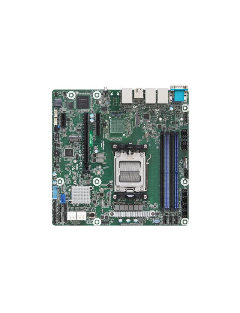 Asrock Rack B650D4U  AMD B650E  AM5  Micro ATX  4 DDR5  HDMI  DP  2x GB LAN  IPMI Remote Management  PCIe5  2x M.2