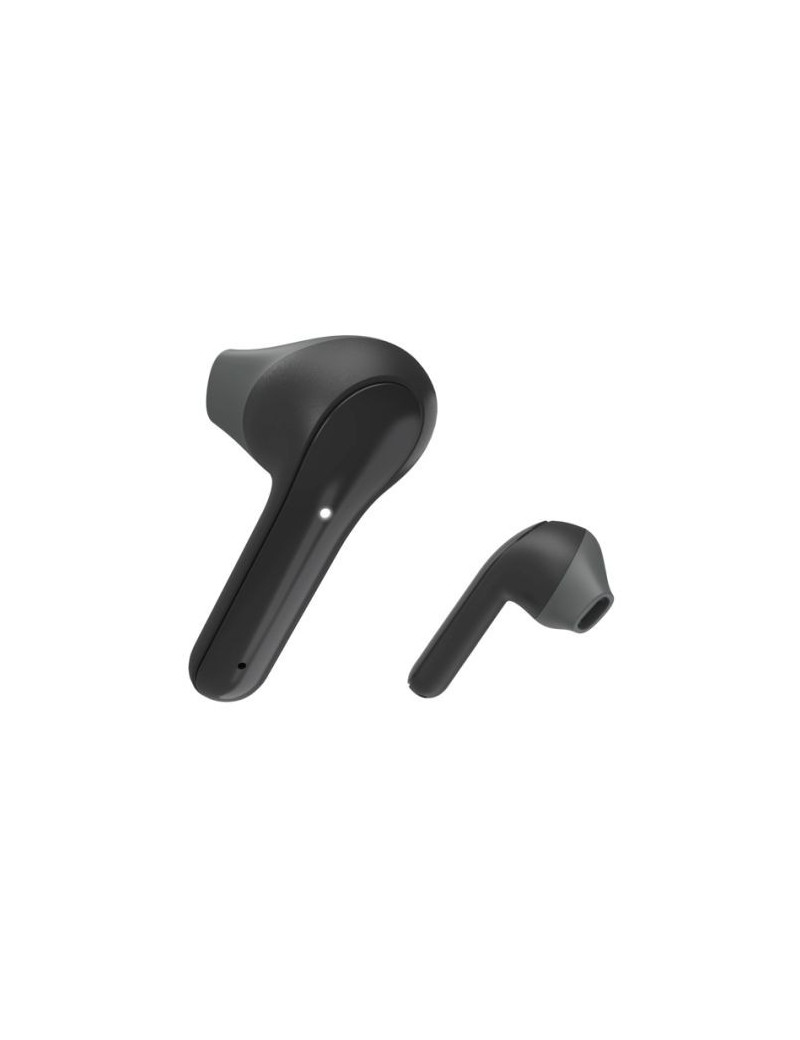 Hama (Freedom Light) Bluetooth Earbuds with Microphone  Touch Control  Voice Control  Charging/Carry Case Included  Black