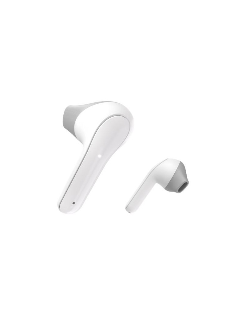 Hama (Freedom Light) Bluetooth Earbuds with Microphone  Touch Control  Voice Control  Charging/Carry Case Included  White