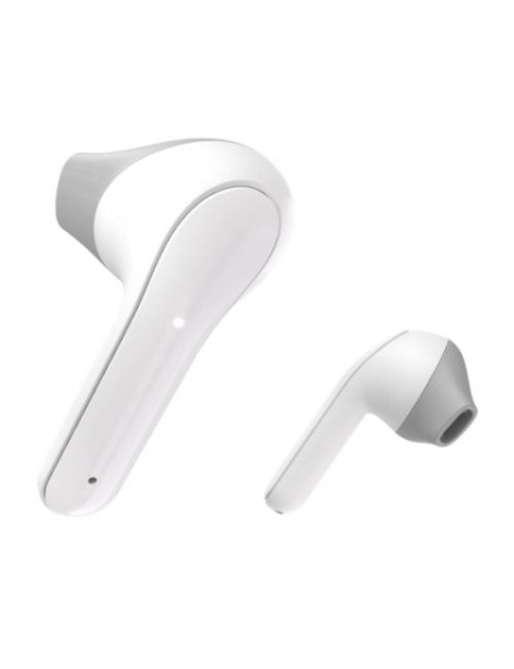 Hama (Freedom Light) Bluetooth Earbuds with Microphone  Touch Control  Voice Control  Charging/Carry Case Included  White