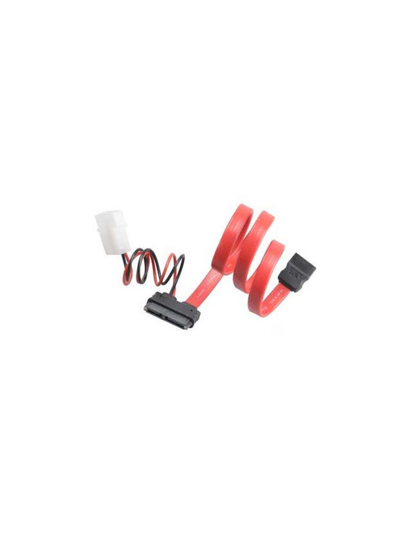 Akasa SATA Cable For Slimline Opticals  SATA+Molex to Mini SATA Power & Data  40cm