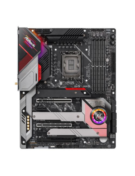 Asrock Z690 PHANTOM GAMING VELOCITA  Intel Z690  1700  ATX  4 DDR5  HDMI  DP  Wi-Fi  2.5GB LAN  PCIe5  RGB  4x M.2