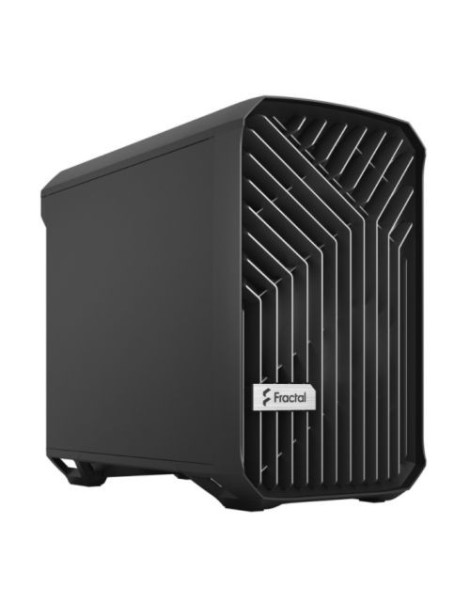 Fractal Design Torrent Nano (Black Solid) Case  Mini ITX  1 Fan  ATX PSU & 335mm GPU Support  280mm Watercooling  Front Grille  USB-C