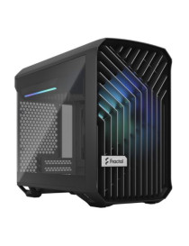 Fractal Design Torrent Nano (Light TG RGB) Case w/ Light Tint Glass Windows  Mini ITX  1 RGB Fan  ATX PSU & 335mm GPU Support  280mm Watercooling  RGB Strip  Front Grille  USB-C