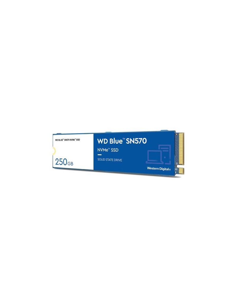 WD 250GB Blue SN570 M.2 NVMe SSD  M.2 2280  PCIe3  TLC NAND  R/W 3300/1200 MB/s  190K/210K IOPS