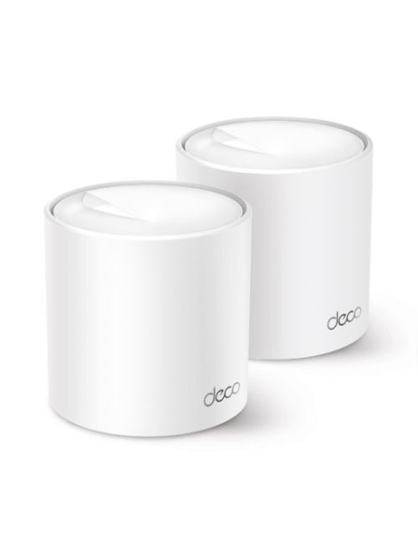 TP-LINK (DECO X50) AX3000 Dual Band Wireless Whole Home Mesh Wi-Fi 6 System  2 Pack  3x LAN  OFDMA & MU-MIMO  TP-Link HomeShield