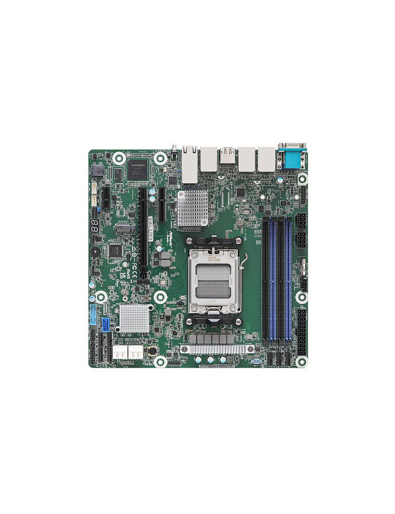 Asrock Rack B650D4U-2L2T/BCM  AMD B650E  AM5  Micro ATX  4 DDR5  HDMI  DP  2x 10G LAN  IPMI Remote Management  PCIe5  1x M.2