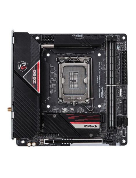 Asrock Z690 PHANTOM GAMING-ITX/TB4  Intel Z690  1700  Mini ITX  2 DDR5  HDMI  DP  Thunderbolt  Wi-Fi  2.5GB LAN  PCIe5  RGB  2x M.2