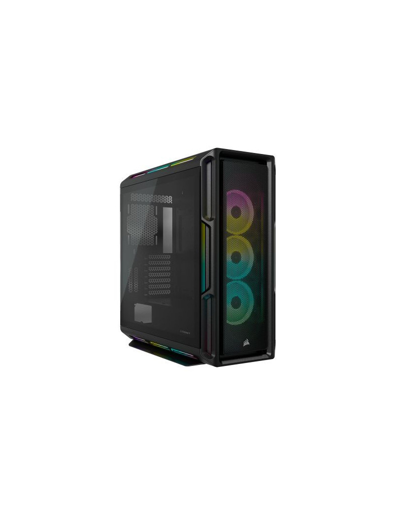 Corsair iCUE 5000T RGB Gaming Case w/ Glass Window  E-ATX  Multiple RGB Strips  3 RGB Fans  iCUE Commander CORE XT included  USB-C  Black