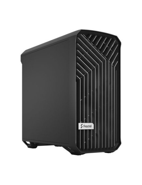 Fractal Design Torrent Compact (Black Solid) Gaming Case  E-ATX  2 Fans  Fan Hub  Front Grille  USB-C