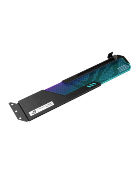 Asus ROG Wingwall Graphics Card Holder  Easily Adjustable  RGB Lighting  Aluminium Structure  Acrylic Plate  Universal GPU Support