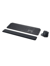 Logitech MX Keys Combo v2 for Business Wireless Keyboard and Mouse Kit  MX Palm Rest  Backlit KB  8000 DPI Mouse  Graphite