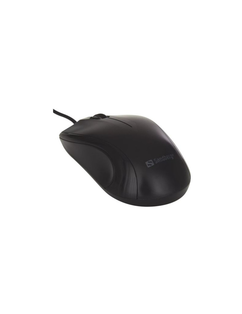 Sandberg (631-01) USB Mouse  1200 DPI  3 Buttons  Black  5 Year Warranty