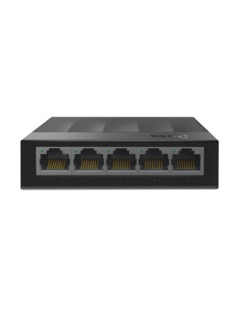 TP-LINK (LS105G) 5-Port Gigabit Unmanaged Desktop LiteWave Switch  Steel Case