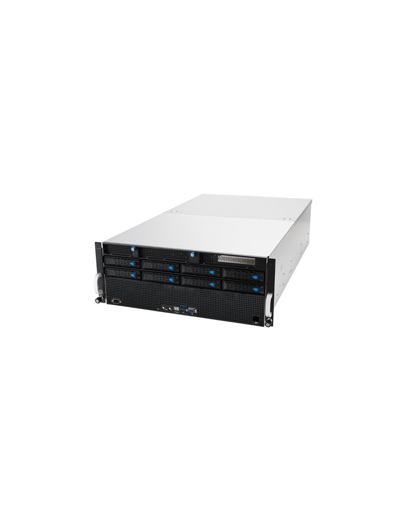 Asus (ESC8000A-E11) AMD EPYC 7003 4U Dual-Socket  GPU Barebone Server  AMD SP3  Supports 8 GPUs  OCP 3.0  PCIe 4.0  M.2  2+2 3000W Titanium PSU