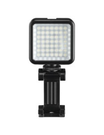 Hama 49 BD Portable LED Spotlight  Phone Holder  6.4mm Tripod Thread  Flash Shoe Foot