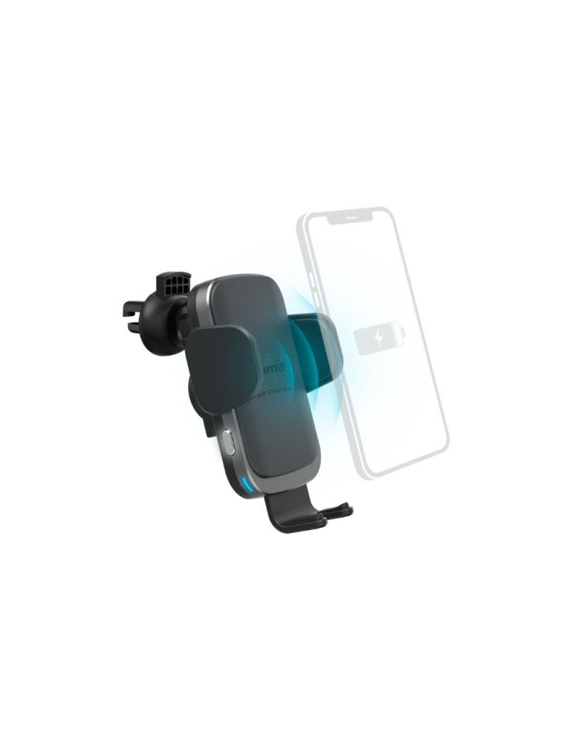 Hama FC10 Motion Wireless Smartphone Charger  Fast Charge up to 10W  Suction Cup/Grill Clip