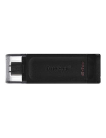 Kingston 64GB DataTraveler 70 USB 3.2 Gen1 Type-C Memory Pen  Cap