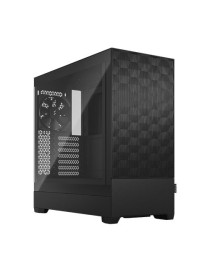 Fractal Design Pop Air (Black TG) Gaming Case w/ Clear Glass Window  ATX  Hexagonal Mesh Front  3 Fans