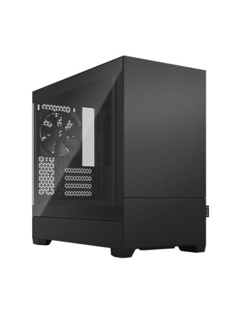 Fractal Design Pop Mini Silent (Black TG) Gaming Case w/ Clear Glass Window  Micro ATX  Sound-Damping Steel & Foam  3 Fans