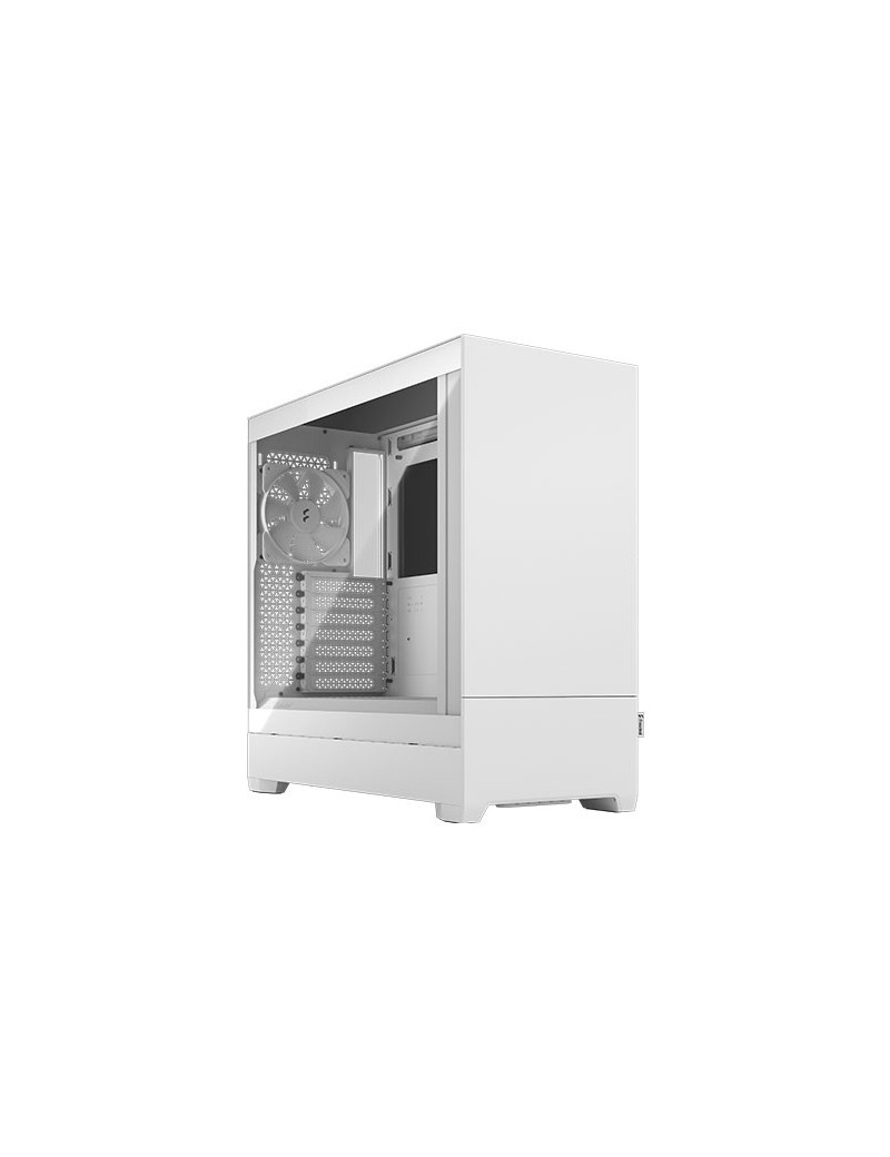 Fractal Design Pop Silent (White TG) Gaming Case w/ Clear Glass Window  ATX  Sound-Damping & Steel Foam  3 Fans