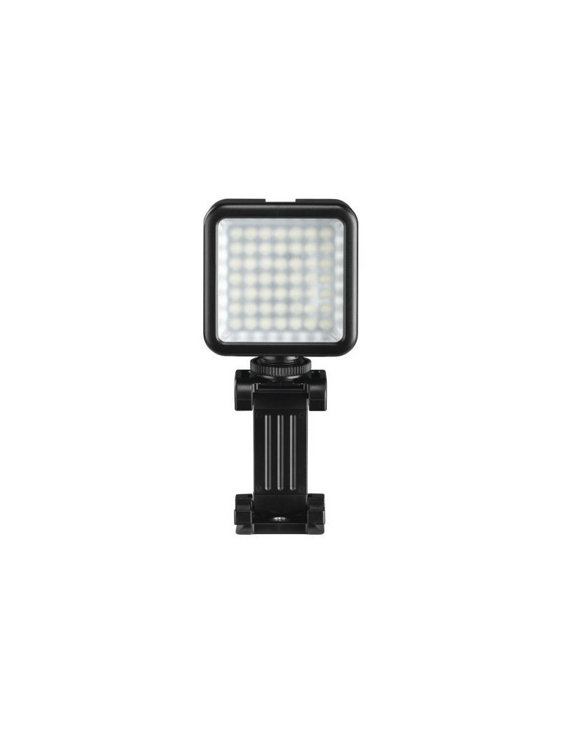 Hama 49 BD Portable LED Spotlight  Phone Holder  6.4mm Tripod Thread  Flash Shoe Foot