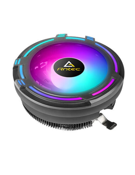 Antec T120 Chromatic Compact Heatsink & Fan  Intel & AMD Sockets  RGB Silent Fan  Black Aluminium Fins  95W TDP