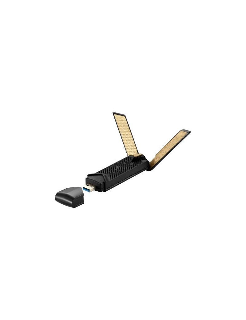 Asus (USB-AX56 No Cradle) AX1800 (574+1201) Wireless Dual Band Wi-Fi 6 USB Adapter  USB 3.0  OFDMA  MU-MIMO