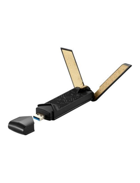 Asus (USB-AX56 No Cradle) AX1800 (574+1201) Wireless Dual Band Wi-Fi 6 USB Adapter  USB 3.0  OFDMA  MU-MIMO