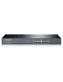 TP-LINK (TL-SG1016) 16-Port Gigabit Unmanaged Rackmount Switch  Steel Case