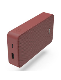 Hama Colour 20 Red 20000mAh Fast Charge Powerbank  USB-A & USB-C  LED Capacity Indicator