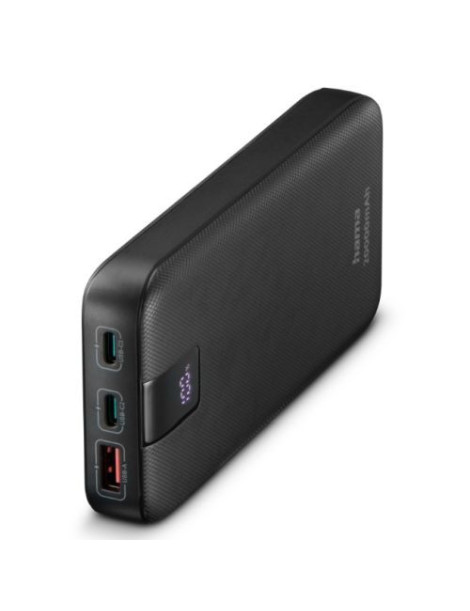 Hama PD 20 20000mAh Fast Charge Powerbank  USB-A  2x USB-C  LED Capacity Indicator  Grey