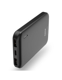 Hama Pocket 5 5000mAh Fast Charge Powerbank  2x USB-A  LED Capacity Indicator  Grey